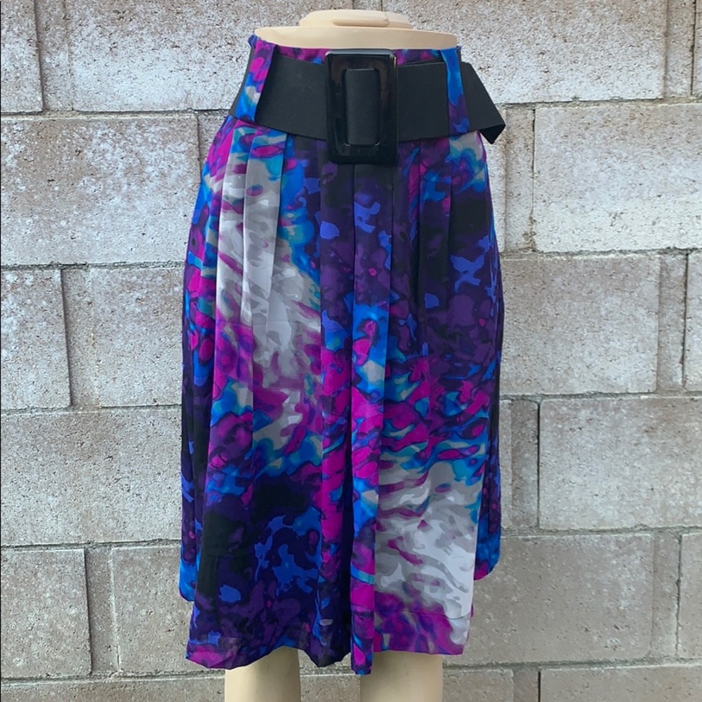 WORTHINGTON IDEAL BLUE COMBO SKIRT SIZE 8